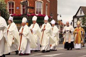 Christian Pilgrimage Procession Glastonbury