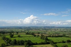 The view from Glastonbury Tor