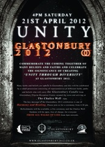Glastonbury 2012 Unity Event Poster