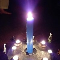 Glastonbury Unity Candle Centrepiece